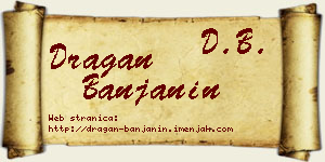 Dragan Banjanin vizit kartica
